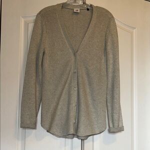 Cabi Style 3161 Shirttail Gray Cardigan Size M
